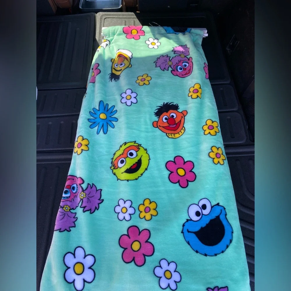 Sesame Street oversize plush throw -incredibly soft!  Brand new 60”x70” LAST ONE